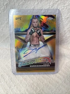 2024 TOPPS CHROME UFC UMAR NURMAGOMEDOV FUTURE STAR AUTO GOLD REFRACTOR SSP /50 - Picture 1 of 8