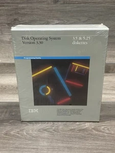 IBM Disk Operating System DOS Version 3.30 3.5" & 5.25" Diskette Sealed 1987 NIB - Picture 1 of 5