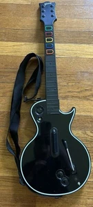 XBOX 360 Wireless Gibson Les Paul Guitar Hero Controller Red Octane W/Strap - Picture 1 of 8