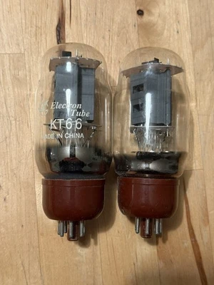 Par de tubos de vacío KT66 par emparejado, potencia como genalex, gec, etc.  Foto 1 de 4