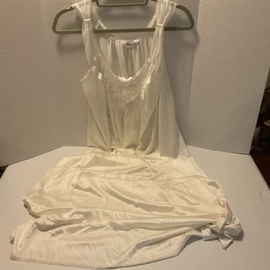 Vintage Vanity Fair Damen Nachthemd cremefarben/Abendkleidung volle Länge - Bild 1 von 7