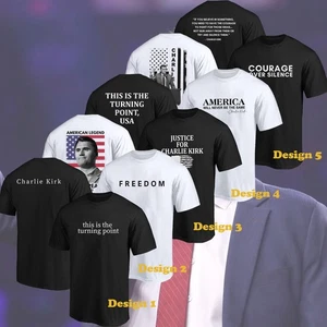 Charlie Kirk Turning Point Quote Shirt R.I.P True Patriot 1993-2025 Gift - Picture 1 of 12