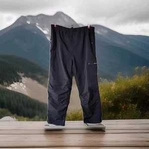 Stearns Dry Wear Nylon Rain Windbreaker Cargo Pants Drawstring Black Men Large - Picture 1 of 6