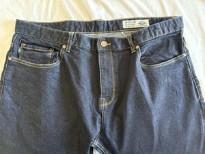 Union Blues dunkelblaue Denim Herrenjeans gerades Bein neu mit Etikett Größe W40 L30 - Bild 1 von 7