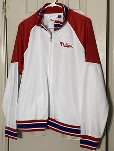 Philadelphia Phillies G-III Carl Banks First Hit Raglan Full-Zip Jacket NWOT - Picture 1 of 9