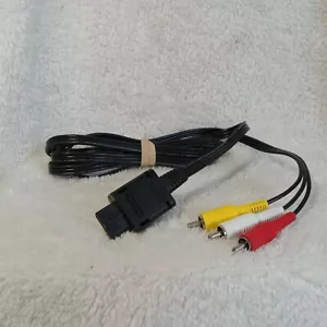 *OFFICIAL ORIGINAL OEM Super Nintendo Brand N64 Gamecube SNES AV RCA Video Cable - Picture 1 of 3