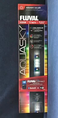 Fluval Aquasky 3.0 LED 12W - 38Cm - 63Cm Extendable Smart Light For Aquariums - Image 1 of 4