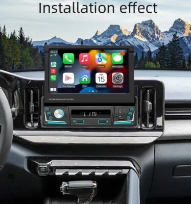 Lettore Radio Auto Con Schermo 7 Pollici Retrattile - Immagine 1 di 4