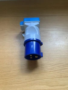 Main Hook Up Short UK Conversion Adaptor Camping Caravan Site Electric - Picture 1 of 5
