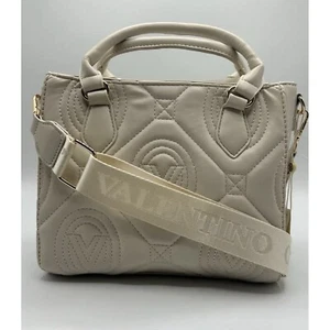 Valentino Orlandi Light Taupe Quilted Top Handle Tote Bag - Picture 1 of 8