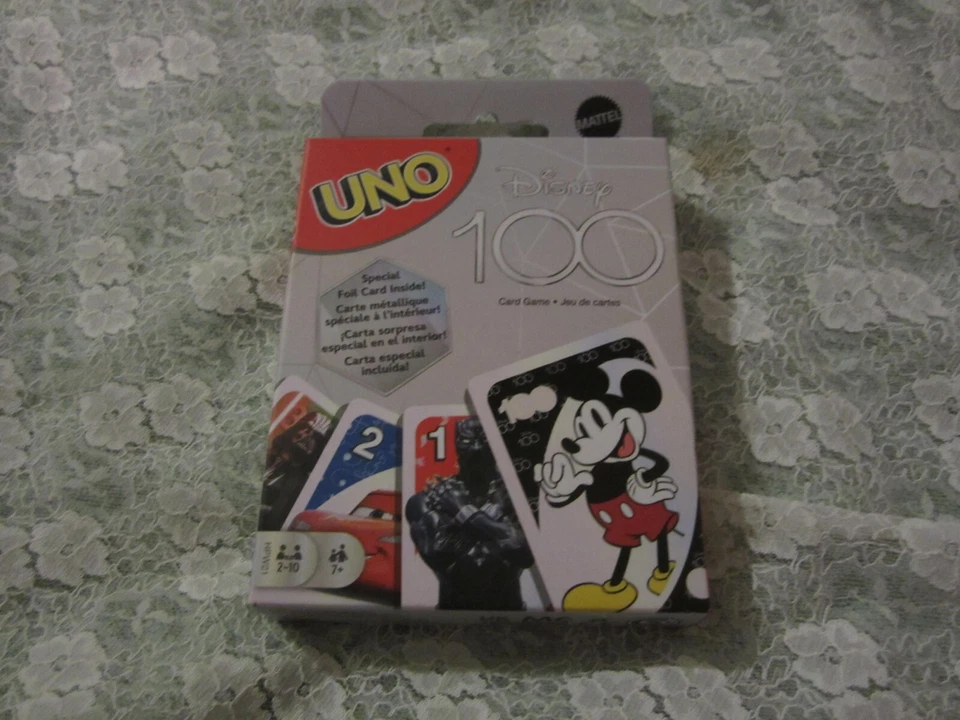 Mattel UNO Disney 100 Card Game w/ Special Edition Mystery Foil Woody