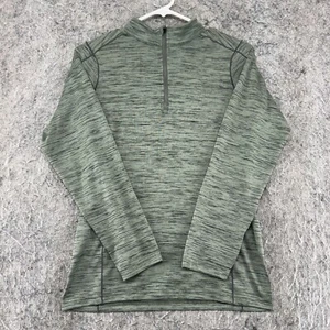 Kuhl Sweater Girls Large Green Heather 1/2 Half Zip Pullover Outdoor Hiking - Picture 1 of 10