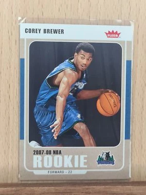 Corey Brewer #204 2007 Fleer Rookie Timberwolves E0117A - Image 1 of 2