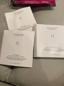 3 X RevitaLash Thickening Shampoo & Conditioner 10 ml each SCALP THERAPY FORMULA - Picture 1 of 4