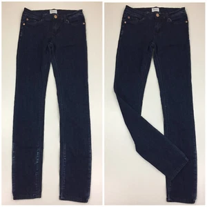 HUDSON Girls sz 14 Years Dark/Medium Wash Logo Hardware 5 Pocket Skinny Jeans - Picture 1 of 12