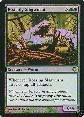 MTG - Darksteel - Roaring Slagwurm - Foil - NM - Image 1 of 1