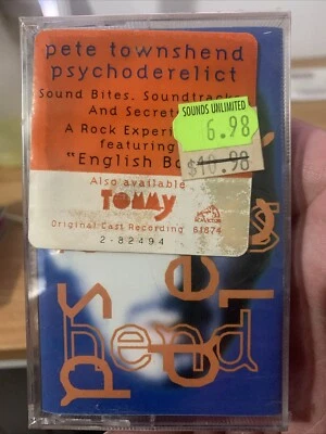 Pete Townshend Psychoderelict Cassette Tape  - NEW SEALED w/ Promo Sticker - Image 1 of 2