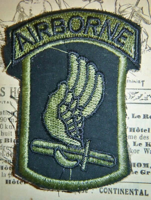 173º Aerotransportado - Parche tenue - Paracaidista del Ejército de Estados Unidos - Guerra de Vietnam - D.600 Foto 1 de 2