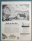 Original 1951 Alcoa Aluminum Roof Ad Endorsed by F E Myers of Castile New York
