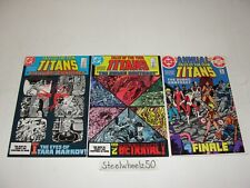 Tales Of The New Teen Titans #42 43 & Annual 3 Comic Lot DC 1984 Judas Contract
