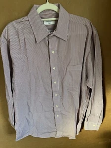 Brooks  346 16-32/33 Mens Plaid  Shirt 100% Cotton Long Sleeve Button - Picture 1 of 9