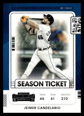 2021 Panini Contenders  Jeimer Candelario #78 Detroit Tigers Baseball Card - Image 1 of 2