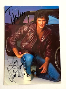 David Hasselhoff Autographed Signed 5x7" Card Kitt KNIGHT RIDER, 1980s - Picture 1 of 5