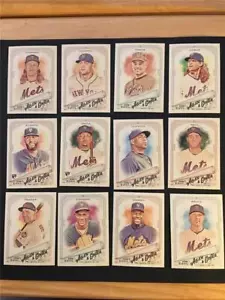 Set 12 carte squadra Topps Allen & Ginter New York Mets 2018 con SP - Foto 1 di 1