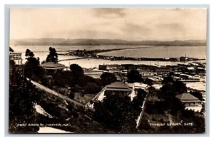 RPPC Birds Eye VIew Port Ahuriri Napier New Zealand UNP Postcard W2 - Picture 1 of 2