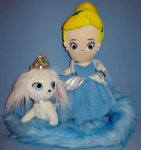 Disney Princess Cinderella Toddler doll 18"Palace Pets-PUMPKIN-long boa tail-LOT - Picture 1 of 12