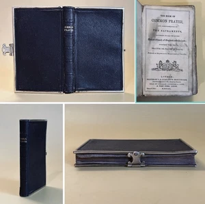 Antique 1961 Small Pocket Book Of Common Prayer Leather Bible Interest - Bild 1 von 12