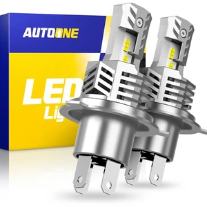H4 9003 LED Headlight Bulbs Kit Hi/Lo Beam Super Bright White 6000K US STOCK B - Picture 1 of 8