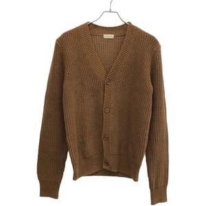 DRIES VAN NOTEN 18SS LOW GUAGE KNIT CARDIGAN SJEFF5705 BROWN S Used MESC-0 - Picture 1 of 4