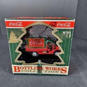 Coca-Cola Bottling Works Collection Ornament Truck With Santa - Picture 1 of 9
