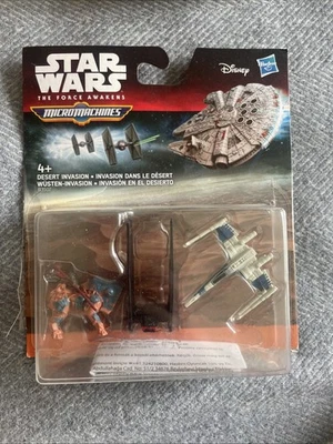 STAR WARS - MICRO MACHINES - 3 PACK - B3502 DESERT INVASION - NEW - Image 1 of 2
