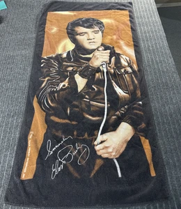 Vintage 1985 Elvis Presley The King of Rock & Roll Beach/Bath Towel 27" x 55" - Picture 1 of 6