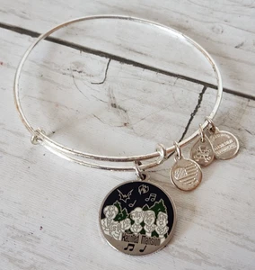 2017 Disney Alex & Ani Haunted Mansion Singing Busts Expandable Bracelet - Picture 1 of 4