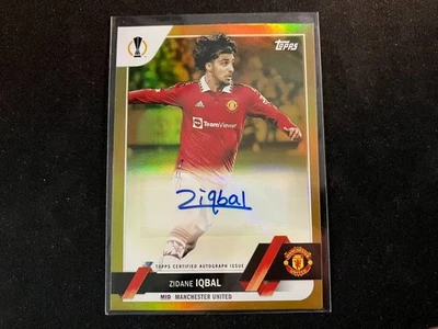 2022-23 Topps UEFA Club Competitions Autograph Gold #A-ZI Zidane Iqbal 47/50 RC - Image 1 of 2