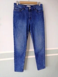 M&S Womens Skinny Jeans Size 12S Blue Stretch Cotton Blend Denim - Picture 1 of 15