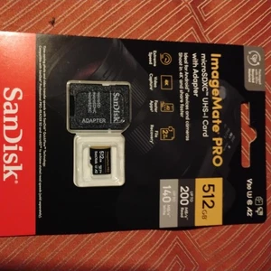 Carte microSDXC UHS-1 Sandisk ImageMate PRO 512 Go avec adaptateur *NEUF* - Photo 1 sur 1