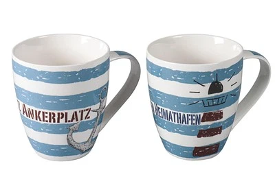 NO-NAME-PRODUKT Kaffeebecher 'Heimathafen & Ankerplatz'