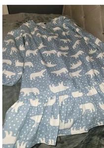 Girls NWOT Hanna Anderson Polar Bear Play Dress With Pockets Size 10 - Picture 1 of 4