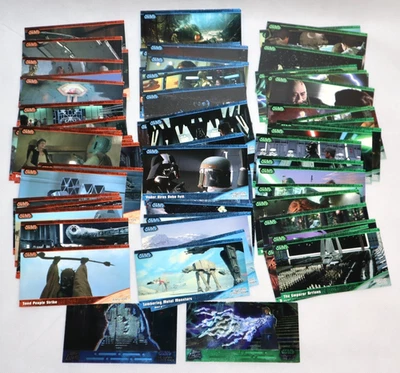 STAR WARS TOPPS WIDEVISION CARD LOT VTG 1997 SET BUNDLE W/ BONUS LASER CARDS - Image 1 of 4
