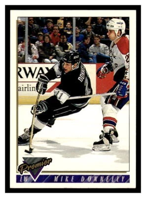 1993 Topps Premier  #33 Mike Donnelly - Los Angeles Kings - Image 1 of 2