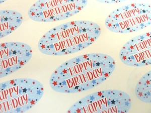 Coloridas pegatinas, etiquetas para tarjetas y regalos de feliz cumpleaños HBW-5125-5 - Imagen 1 de 2