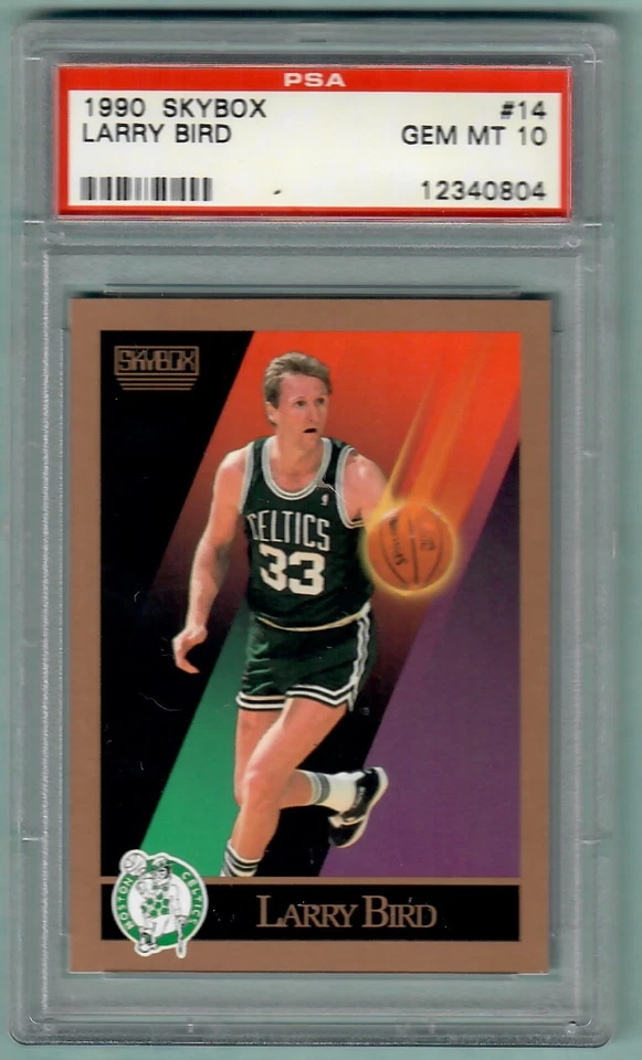 1990 SKYBOX #14 - LARRY BIRD - CELTICS HOF PSA 10 - Изображение 1 из 1