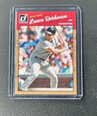 Béisbol Panini Donruss 2023 Lance Berkman prueba de artista 03/10 Foto 1 de 2