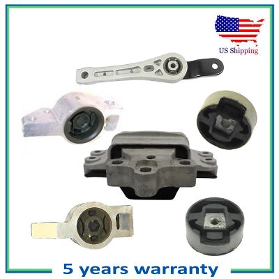 Juego 6 PIEZAS Motor @ Montaje Transmisión Para Audi A3 Volkswagen GTI Jetta 2.0L Foto 1 de 4