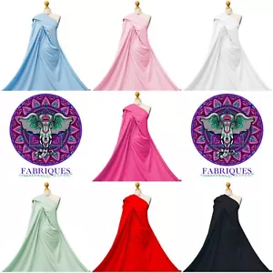 Tessuto ad incastro di cotone 100% cotone maglia morbida tessuto materiale per fare abbigliamento - Foto 1 di 33