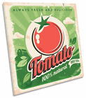 Retro Fresh Tomatoes Kitchen Print CANVAS WALL ART Square Picture
